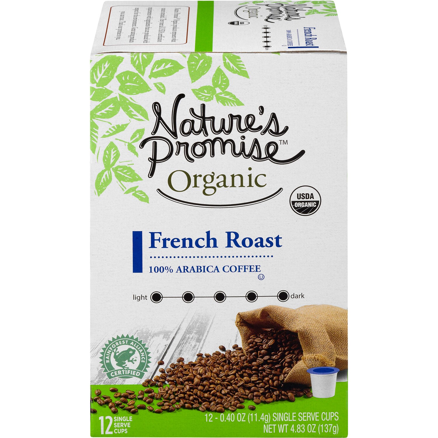 Nature's Promise Organic Coffee Pods, French Roast
