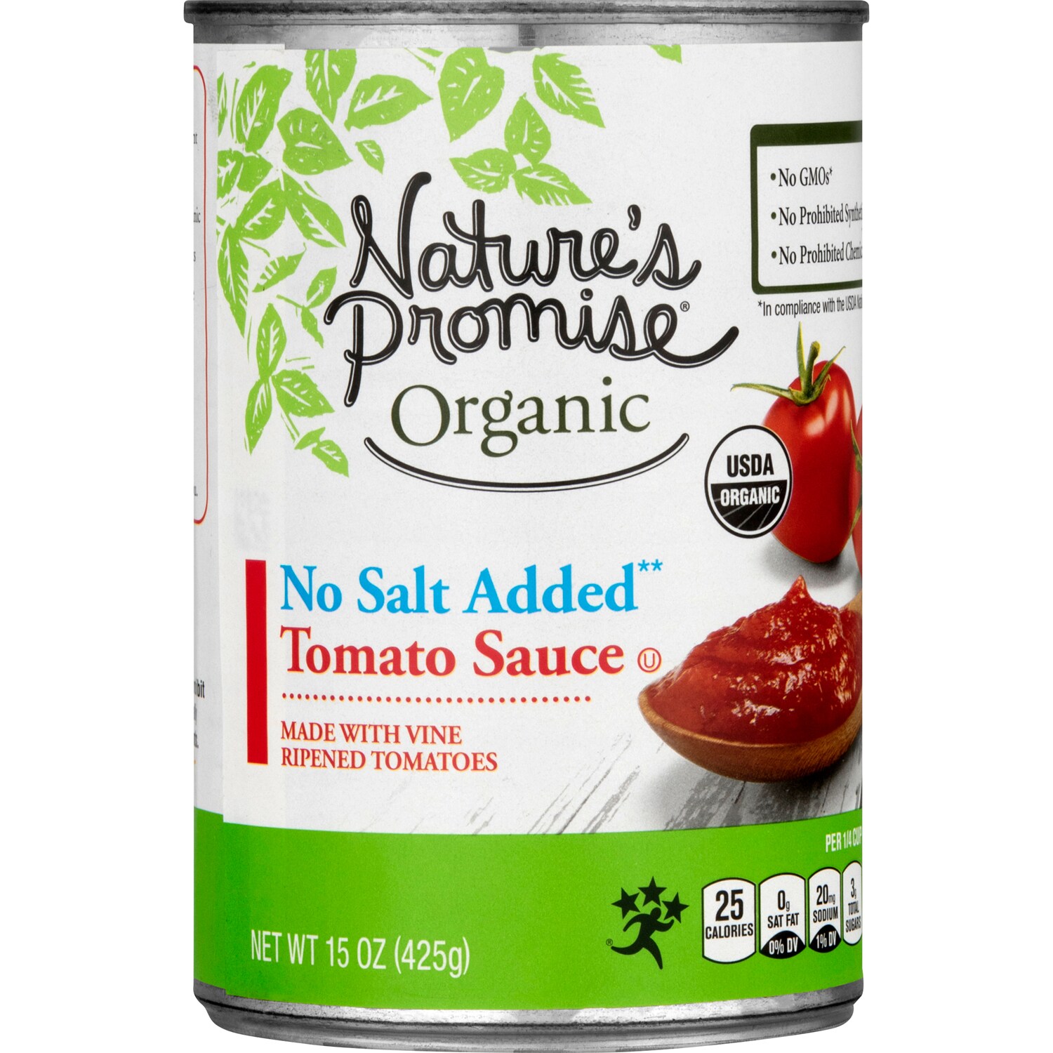 Nature's Promise Organic Tomato Sauce, No Salt Added