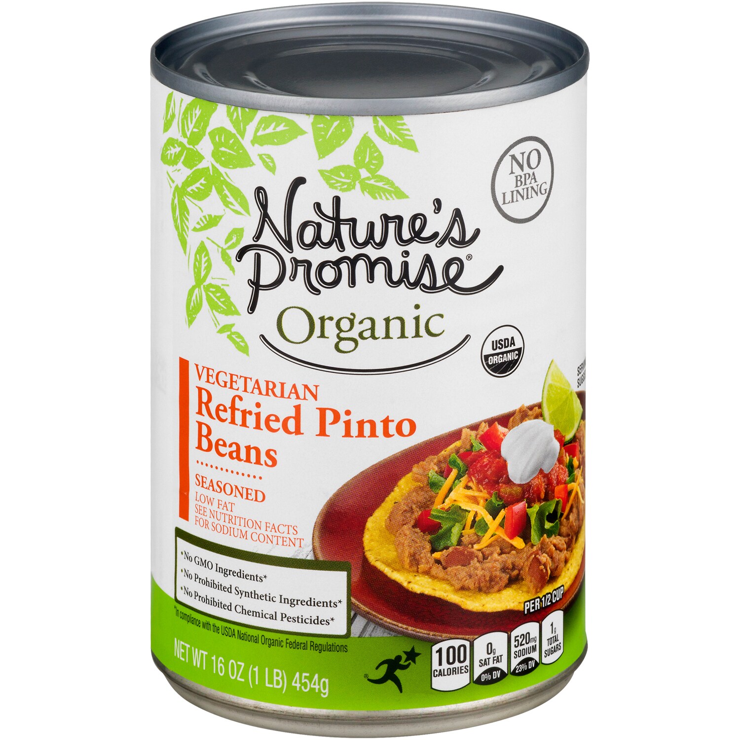 Nature's Promise Organic Vegetarian Seasoned Refried Pinto Beans