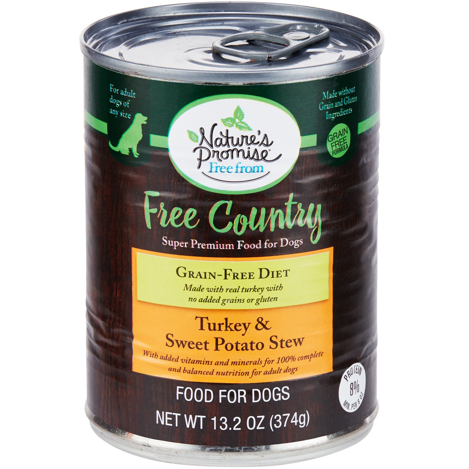 Nature's Promise Free Country Super Premium Food for Dogs, Turkey & Sweet Potato Stew