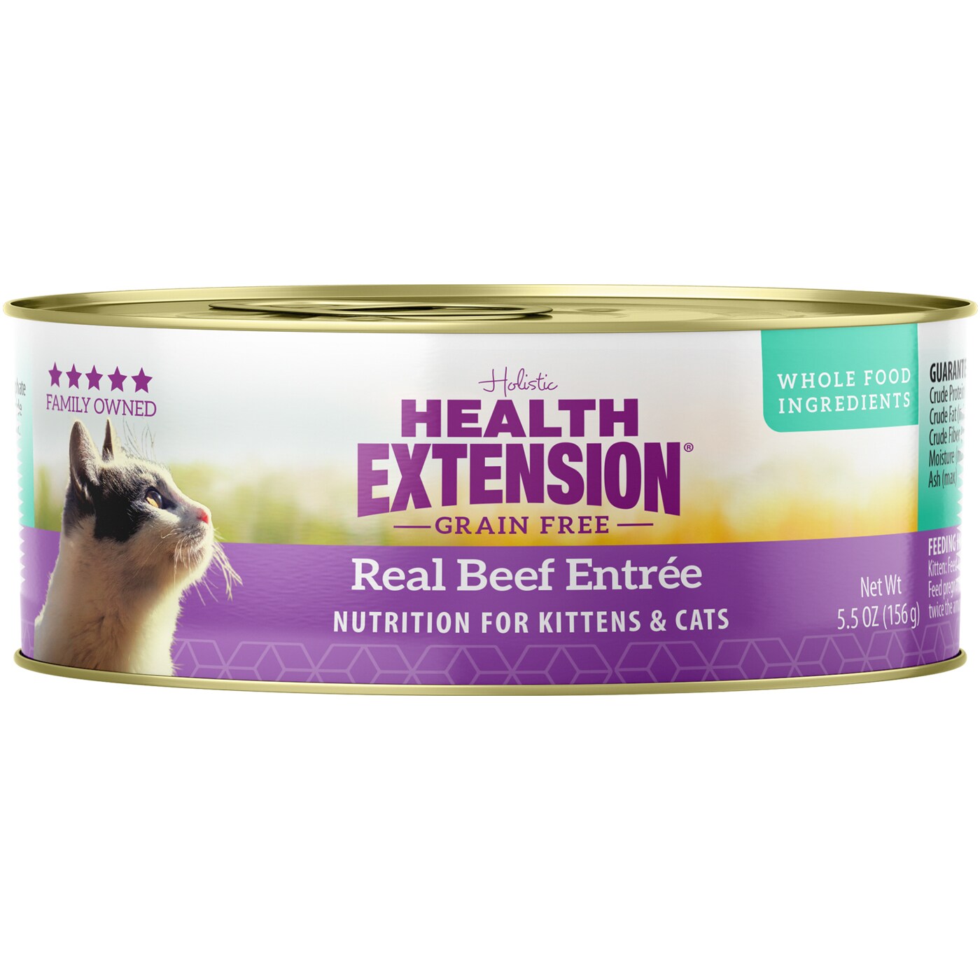 Health Extension Grain Free Wet Cat Food, Real Beef Entrée