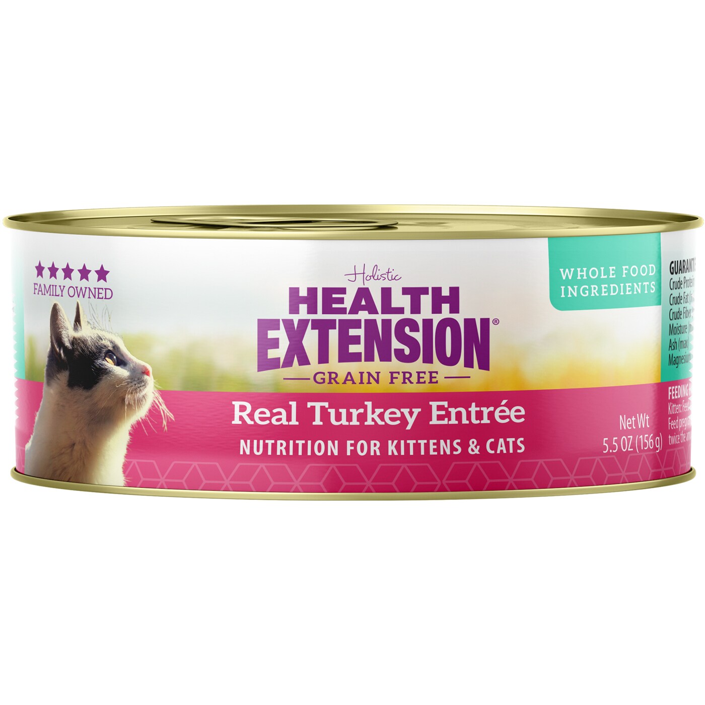 Health Extension Grain Free Wet Cat Food, Real Turkey Entrée