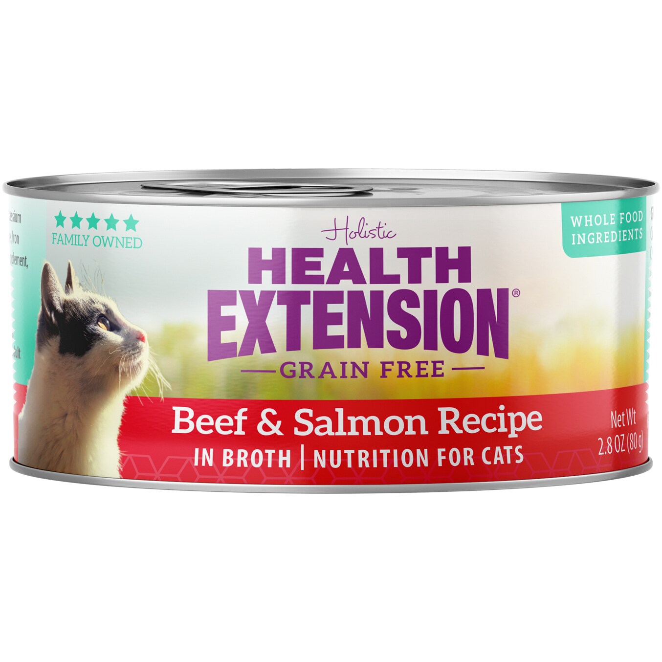 Health Extension Grain Free Wet Cat Food, Beef & Salmon Recipe