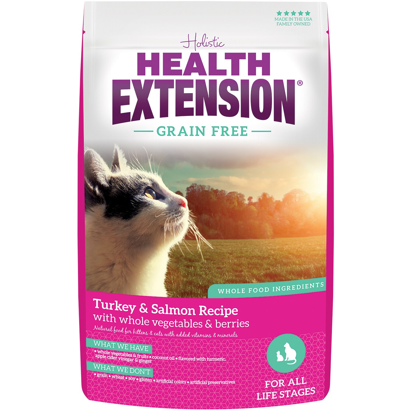 Health Extension Grain Free Dry Cat Food, Turkey & Salmon Recipe