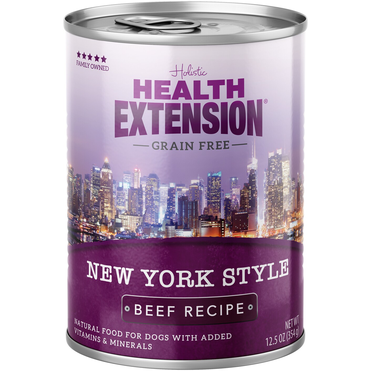 Health Extension Grain Free Wet Dog Food, New York Style Beef Recipe