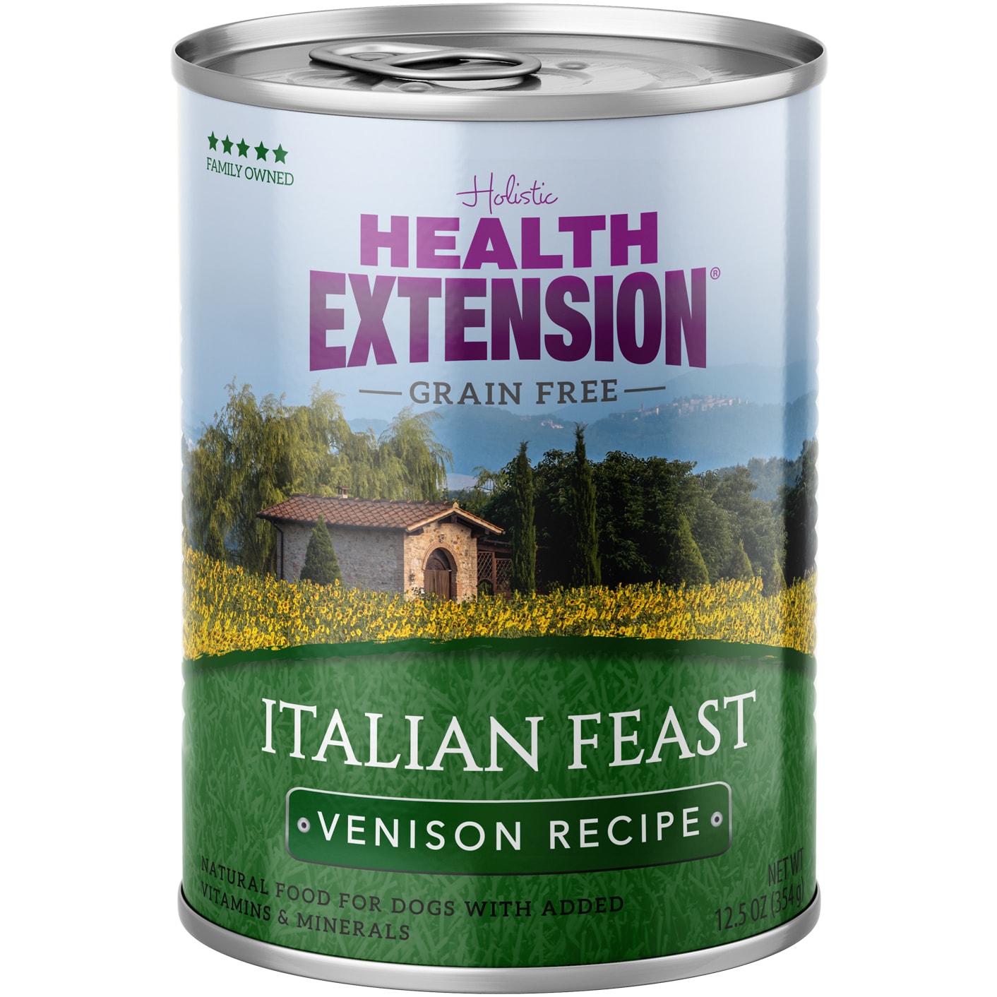 Health Extension Grain Free Wet Dog Food, Italian Feast Venison Recipe