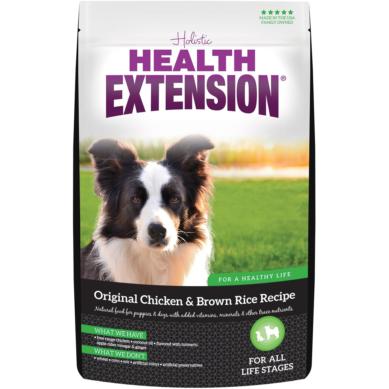 Health Extension Dry Dog Food, Original Chicken & Brown Rice Recipe