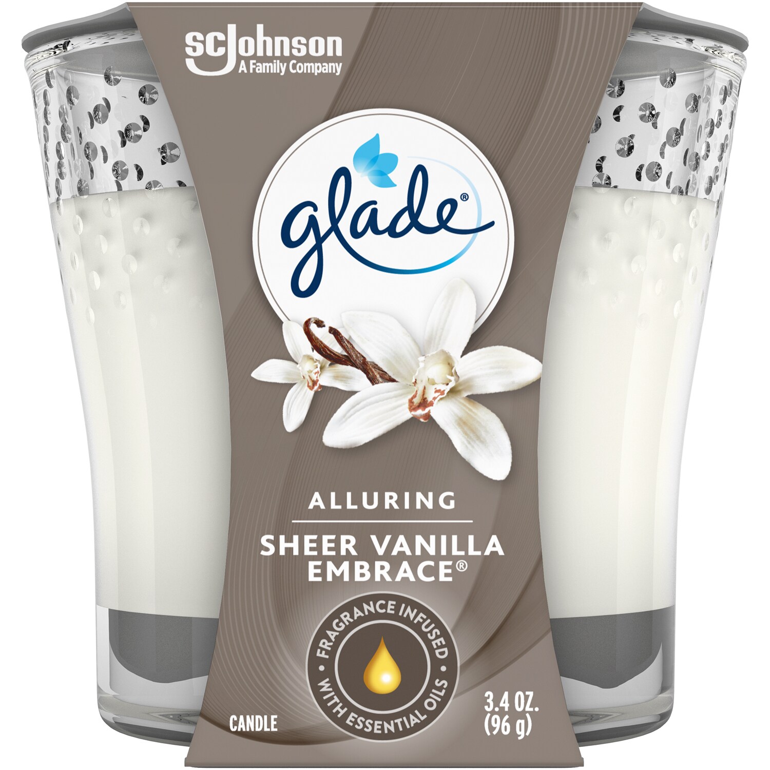 Glade Scented Candle, Sheer Vanilla Embrace