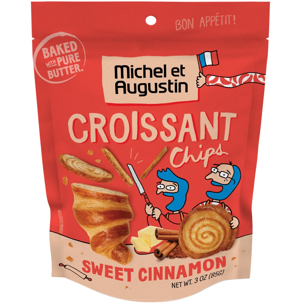 Michel et Augustin Croissant Chips, Sweet Cinnamon
