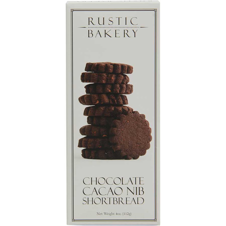 Rustic Bakery Shortbread Cookies, Chocolate Cacao Nib