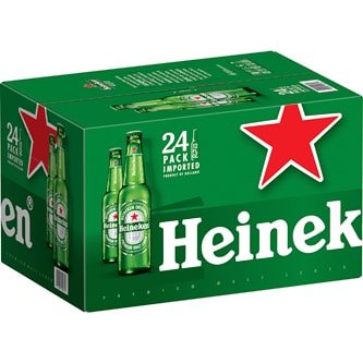 Heineken Lager, Glass Bottles