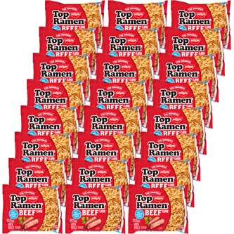 Nissin Top Ramen Noodle Soup, Beef