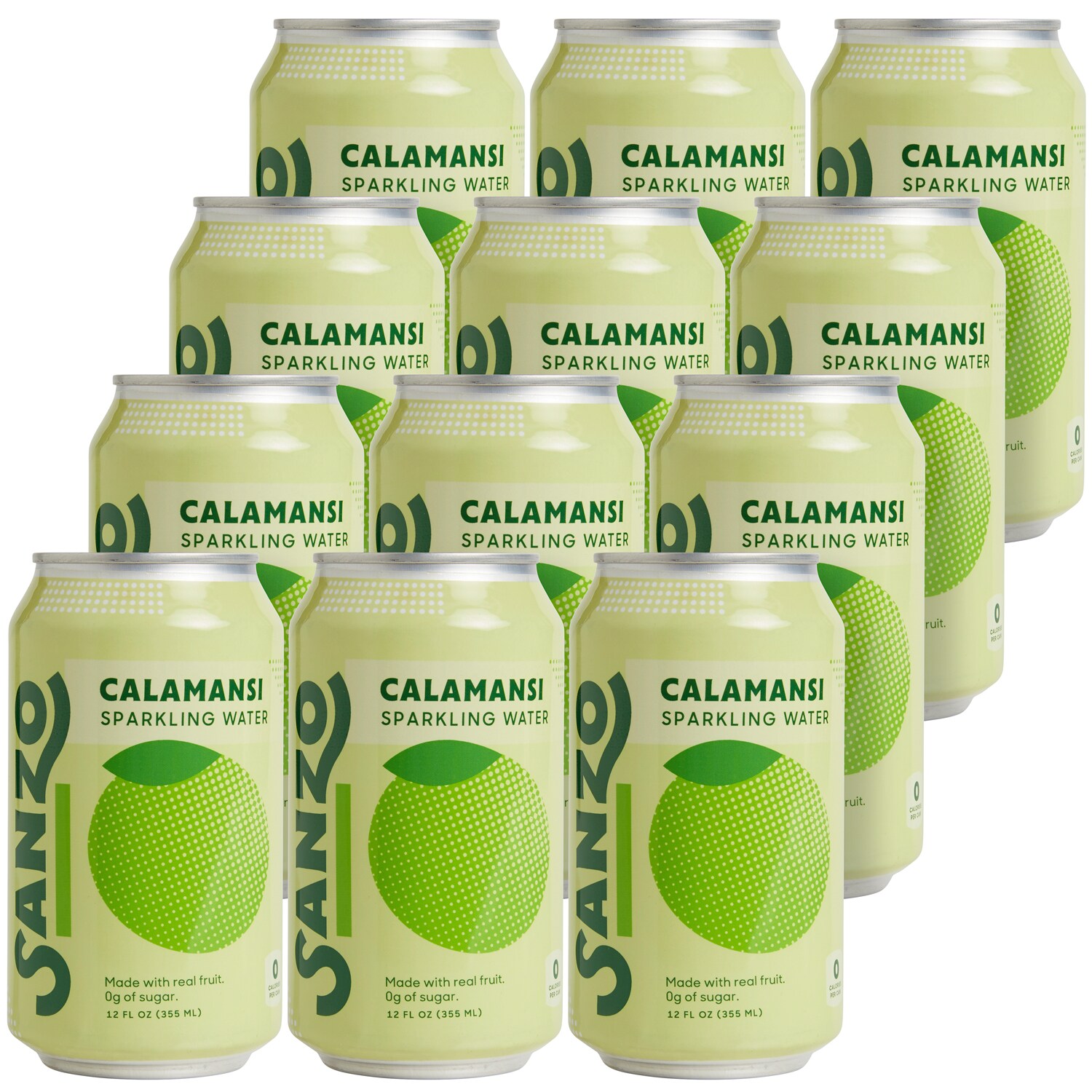 Sanzo Sparkling Water, Calamansi, Cans