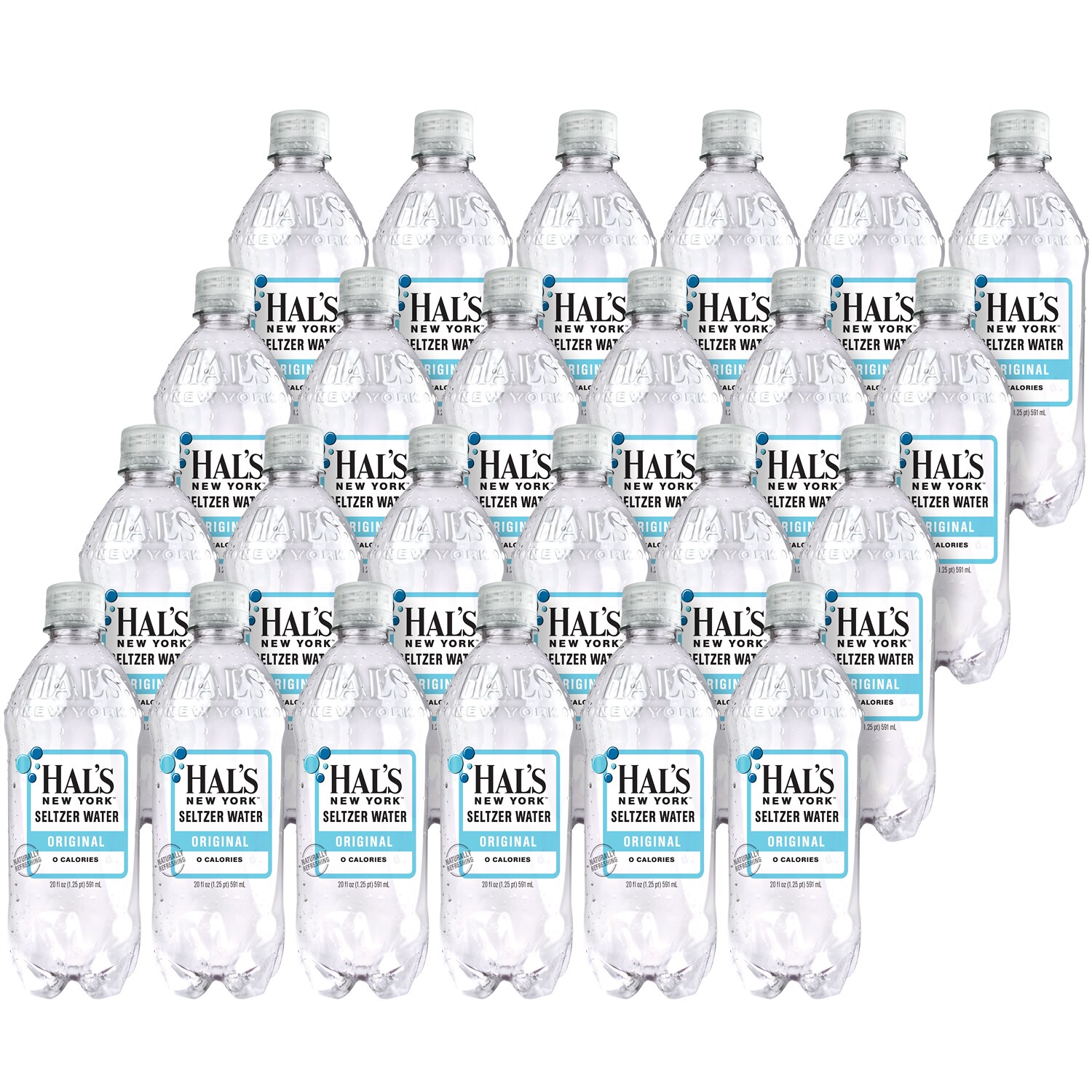 Hal's New York Seltzer Water, Original, Plastic Bottles