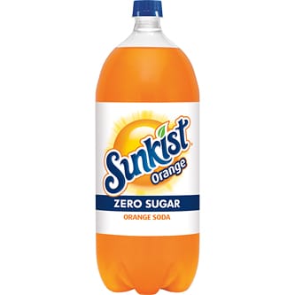 Sunkist Zero Sugar Orange Soda, Plastic Bottle