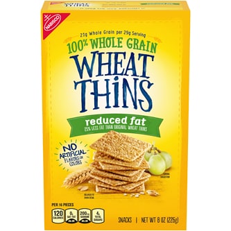Nabisco Wheat Thins Reduced Fat Snack Crackers