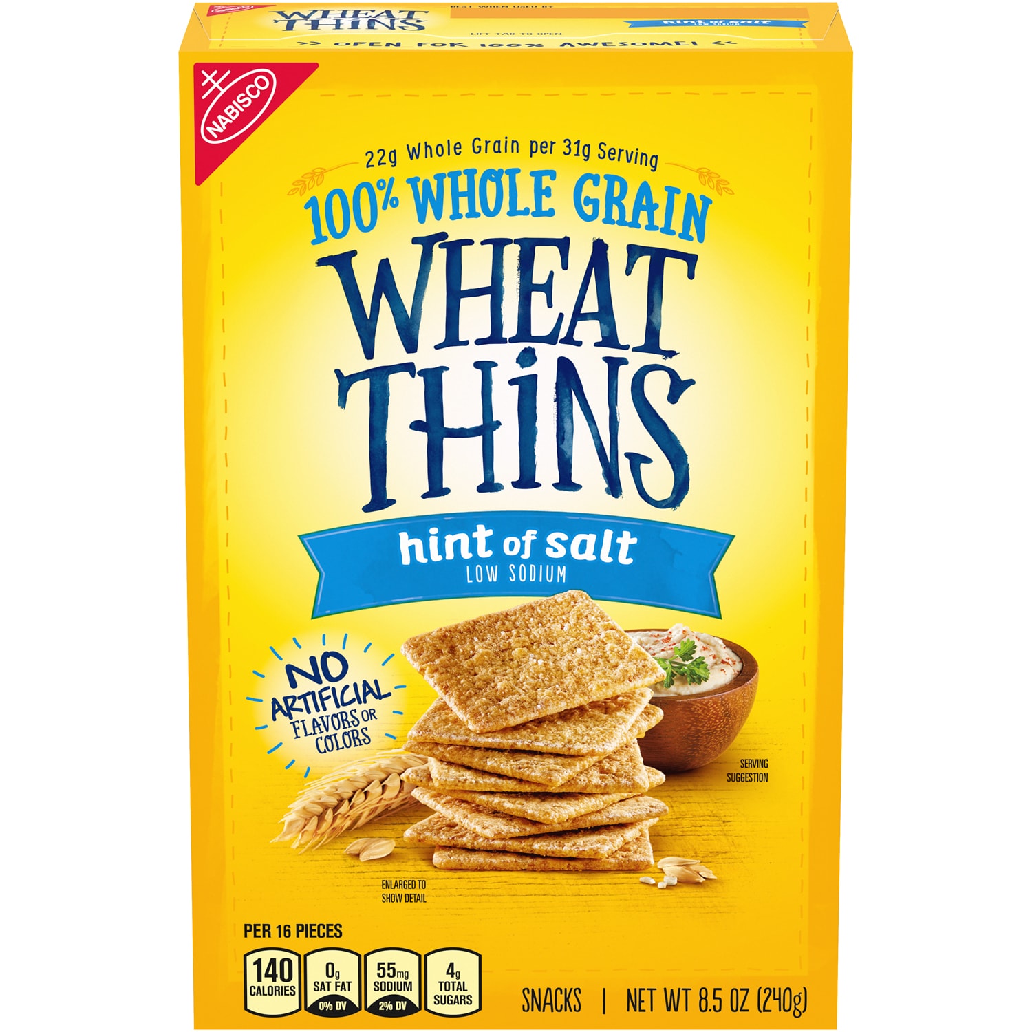 Nabisco Wheat Thins Hint of Salt Snack Crackers