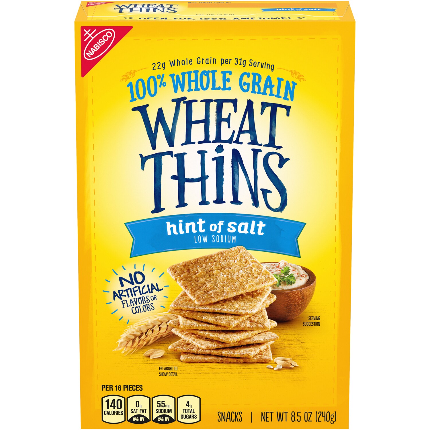 Nabisco Wheat Thins Hint of Salt Snack Crackers