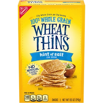 Nabisco Wheat Thins Hint of Salt Snack Crackers