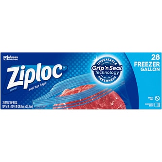 Ziploc Seal Top Gallon Freezer Bags