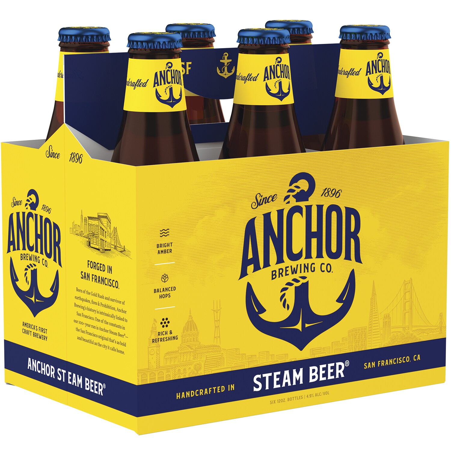 Anchor Brewing Steam Beer, Glass Bottles