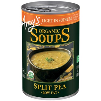 Amy's Organic Light-in-Sodium Low-Fat Soup, Split Pea