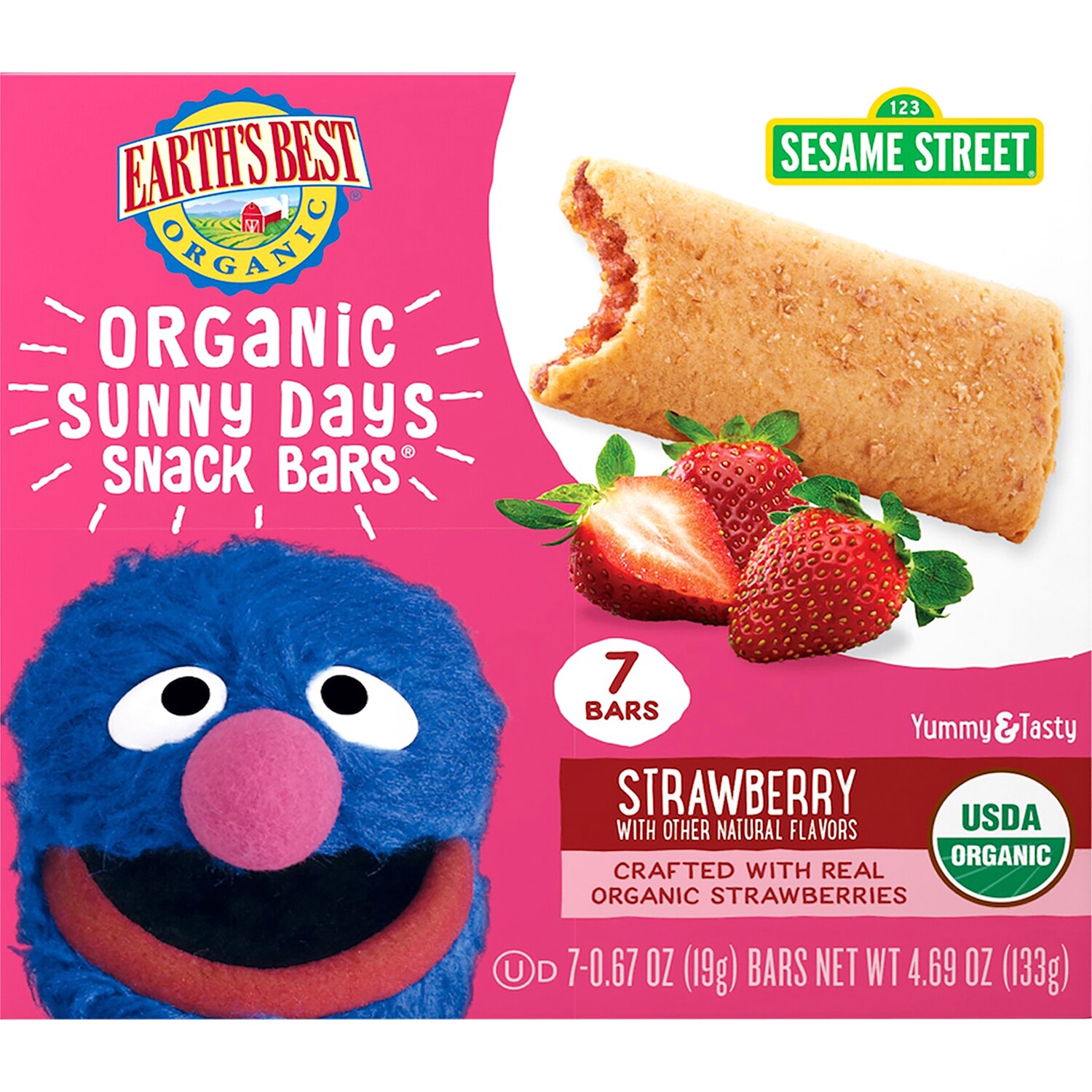 Earth's Best Organic Sunny Days Snack Bars, Strawberry