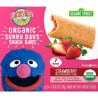 Earth's Best Organic Sunny Days Snack Bars, Strawberry 