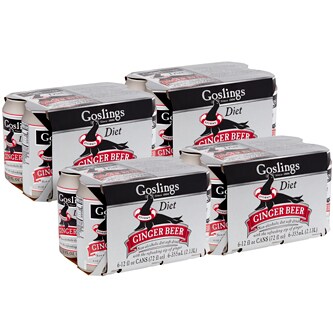 Gosling's All Natural Diet Ginger Beer, Cans