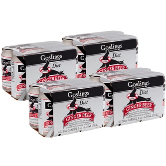 Gosling's All Natural Diet Ginger Beer, Cans