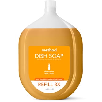 Method Dish Soap, Clementine, Refill