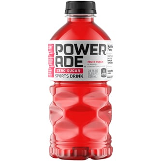 Powerade Zero Sports Drink, Fruit Punch, Plastic Bottle