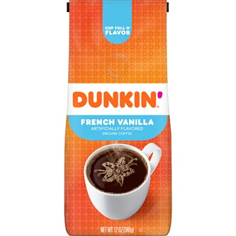 Dunkin' Ground Coffee, French Vanilla