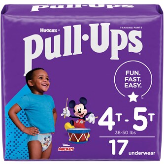 Huggies Pull-Ups Training Pants, Jumbo Pack, Size 4T-5T Boys