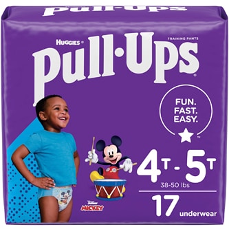 Huggies Pull-Ups Training Pants, Jumbo Pack, Size 4T-5T Boys