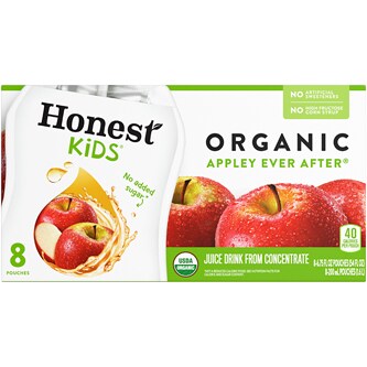Honest Kids Organic Juice Drink, Appley Ever After, Pouches