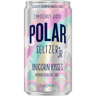 Polar Seltzer Jr, Unicorn Kisses, Cans, image 2 of 2 slides