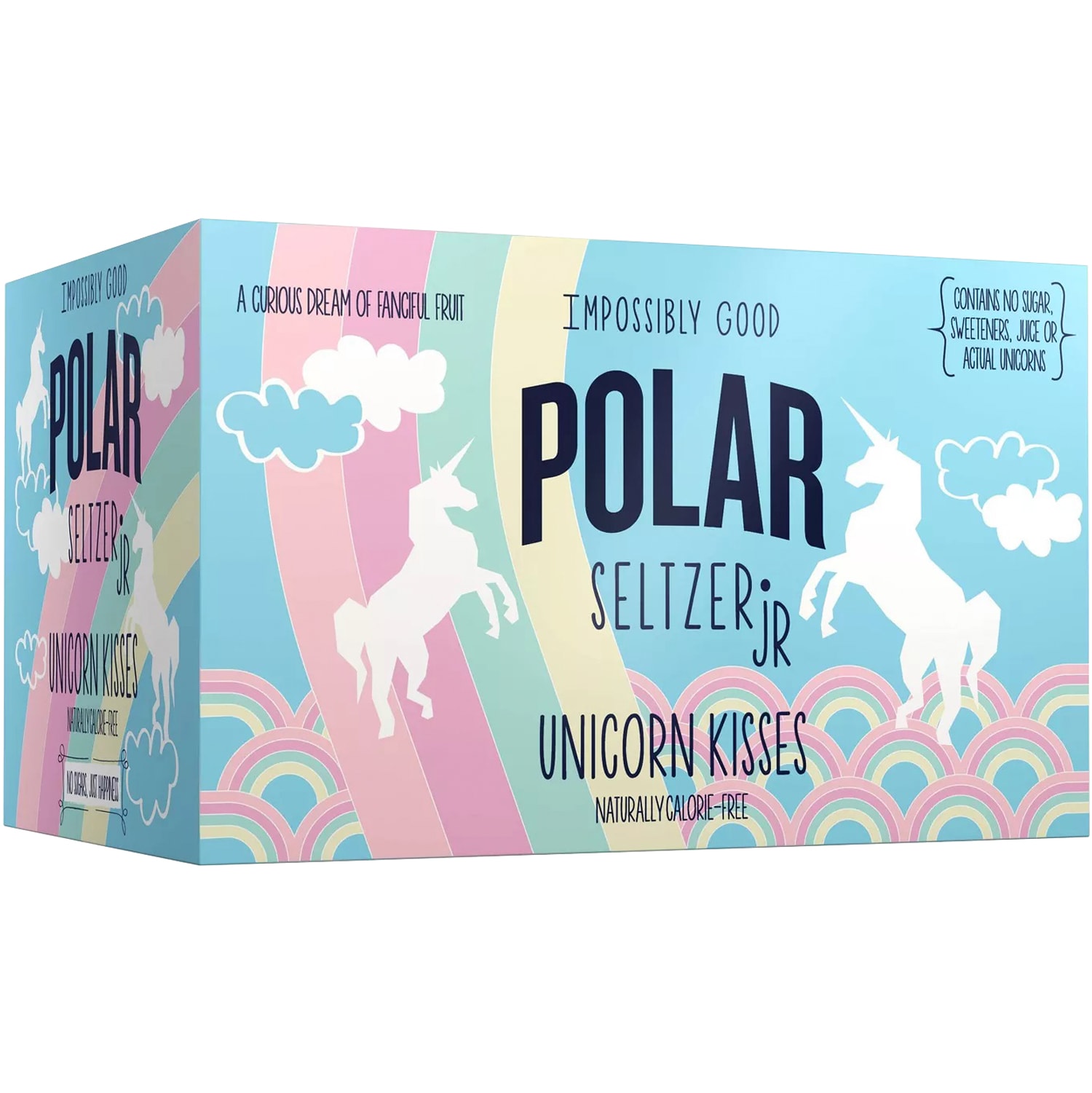 Polar Seltzer Jr, Unicorn Kisses, Cans