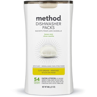 Method Dishwasher Detergent Packs, Lemon Mint