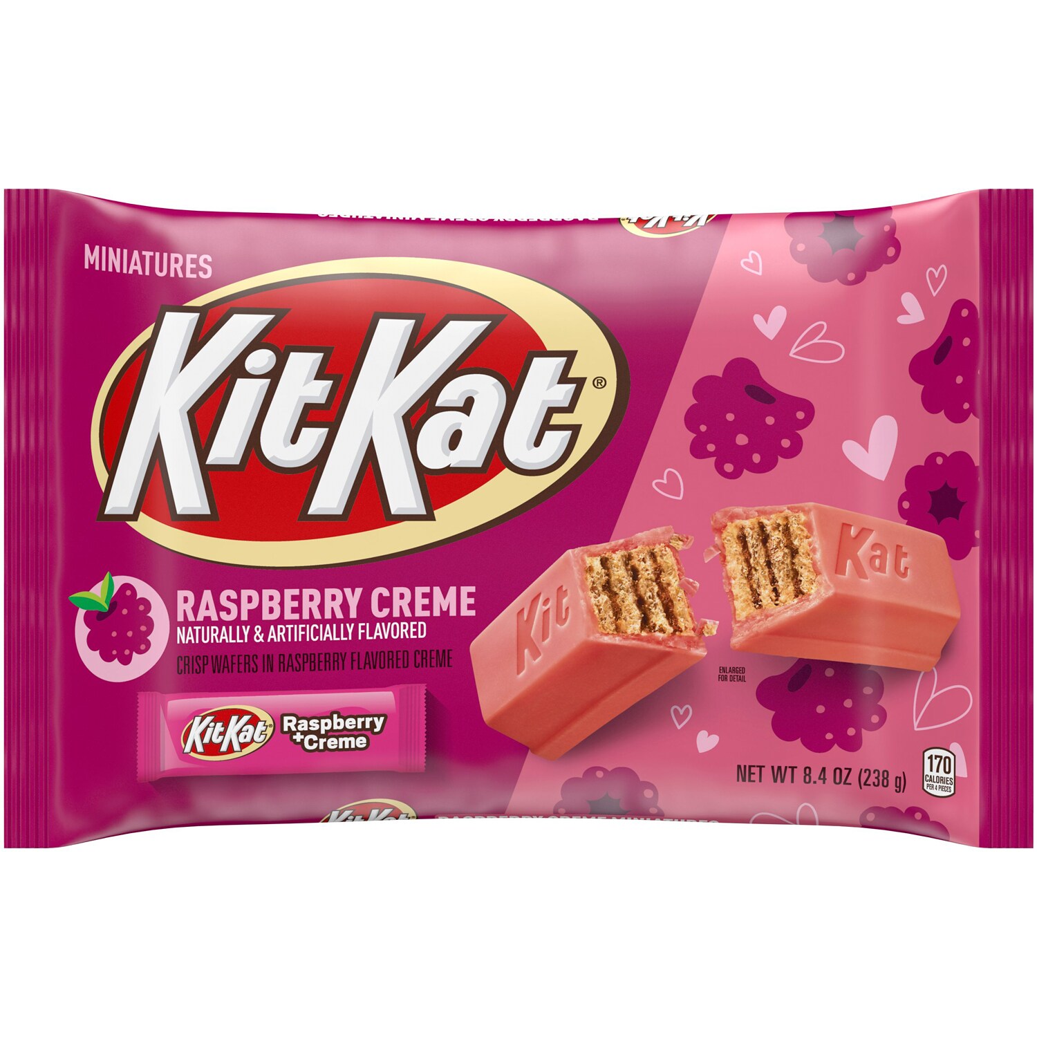 Kit Kat Miniature Bars, Raspberry Crème