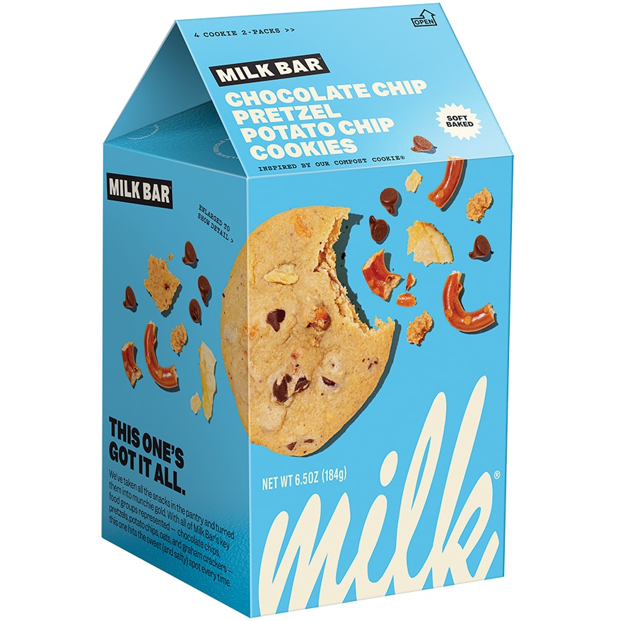 Milk Bar Cookies, Chocolate Chip, Pretzel & Potato Chip