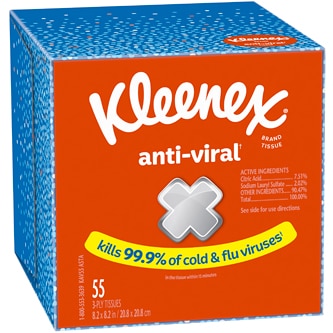 Kleenex Anti-Viral Facial Tissues