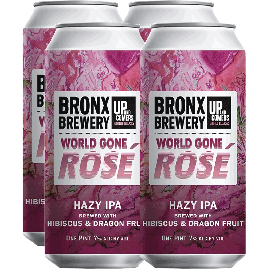 Bronx Brewery World Gone Rosé Hazy IPA, Cans