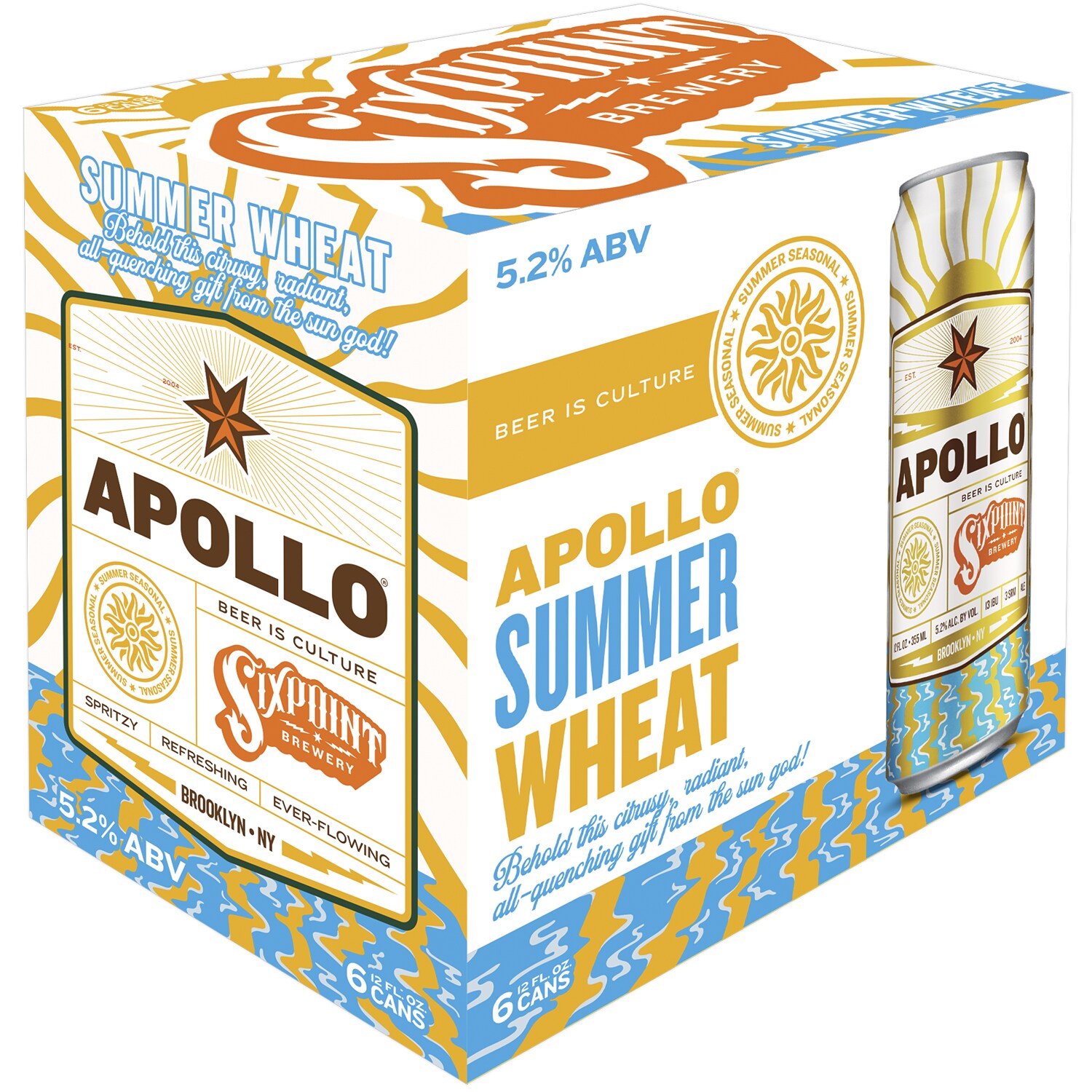 Sixpoint Brewery Apollo Summer Wheat, Cans