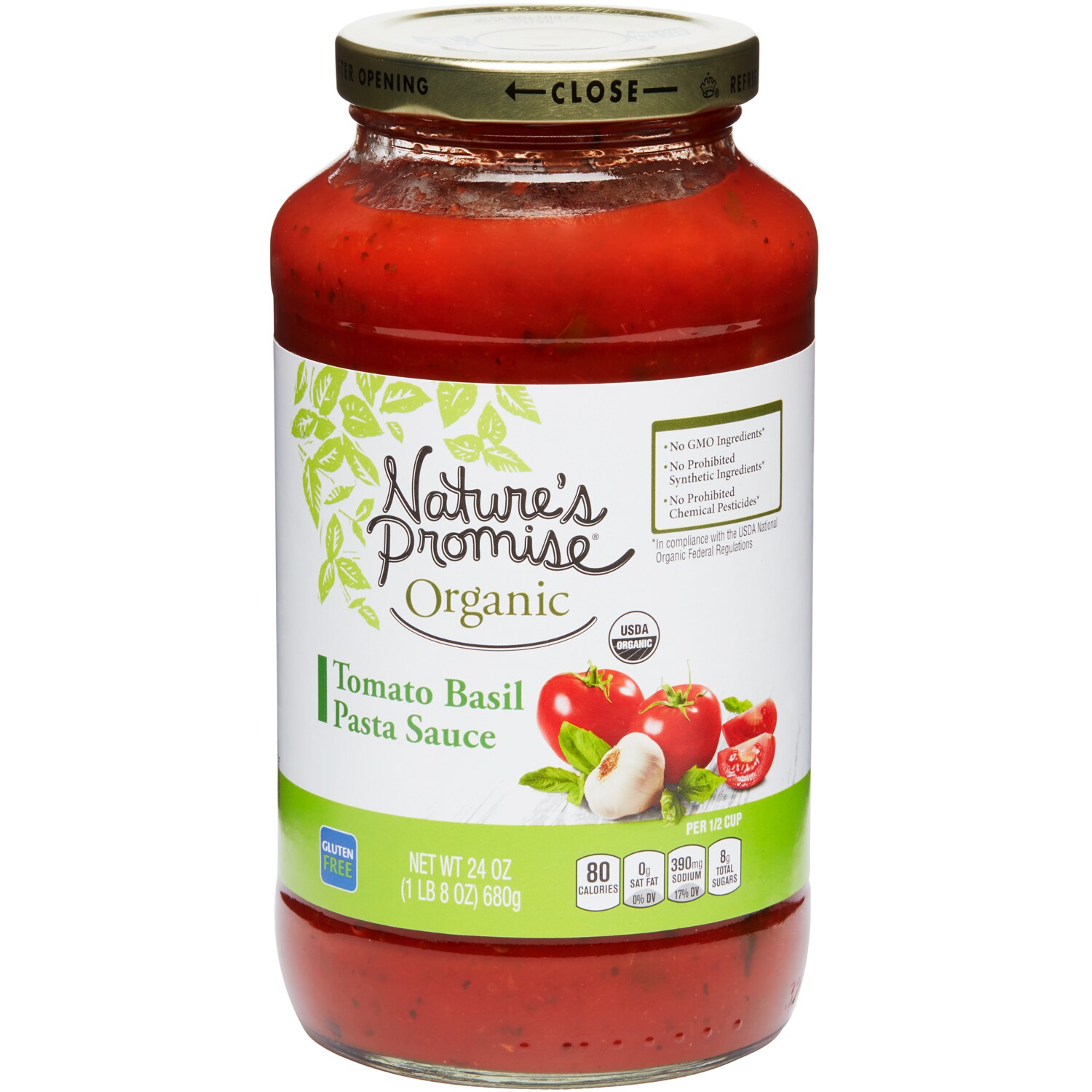 Nature's Promise Organic Tomato Basil Pasta Sauce