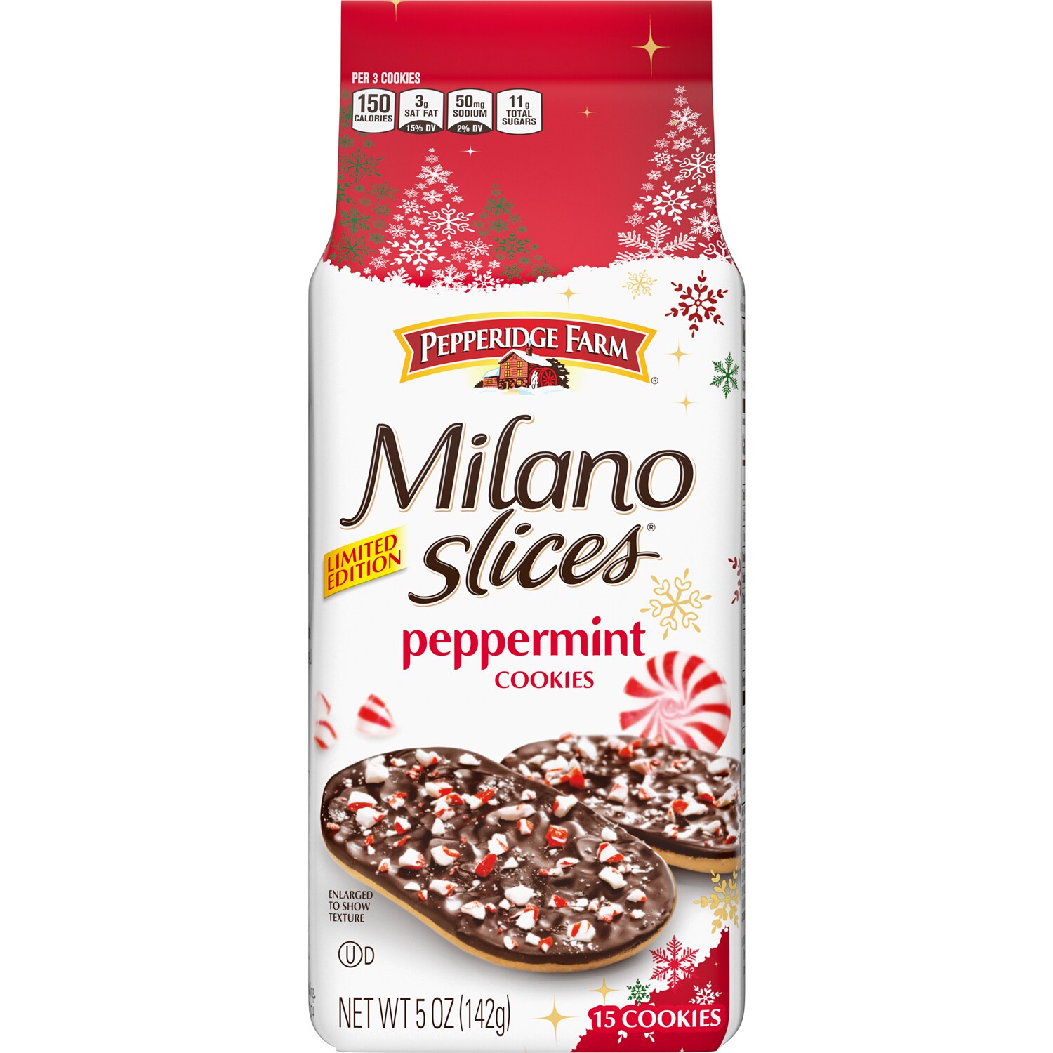 Pepperidge Farm Milano Cookie Slices, Peppermint