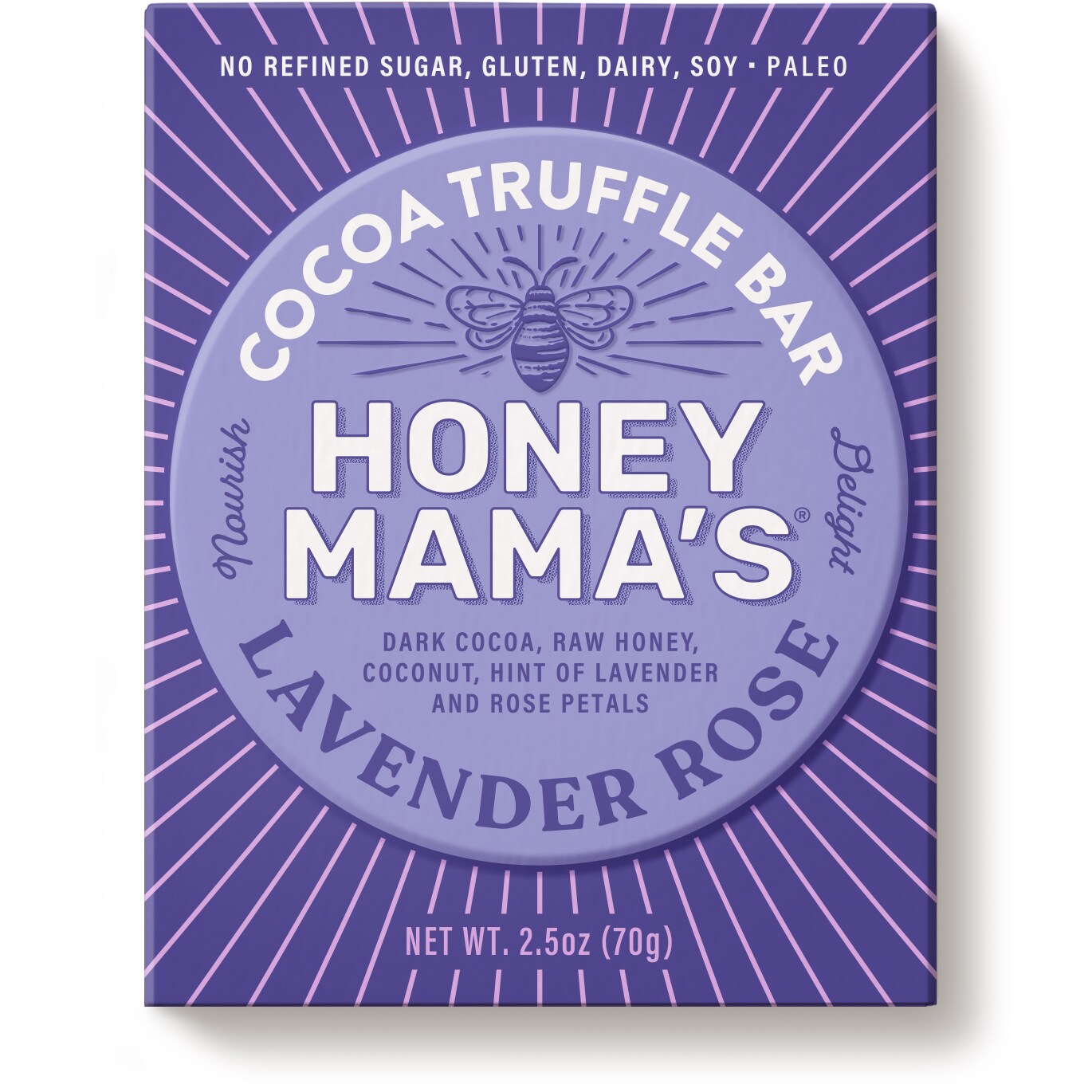 Honey Mama's Cocoa Truffle Bar, Lavender Rose