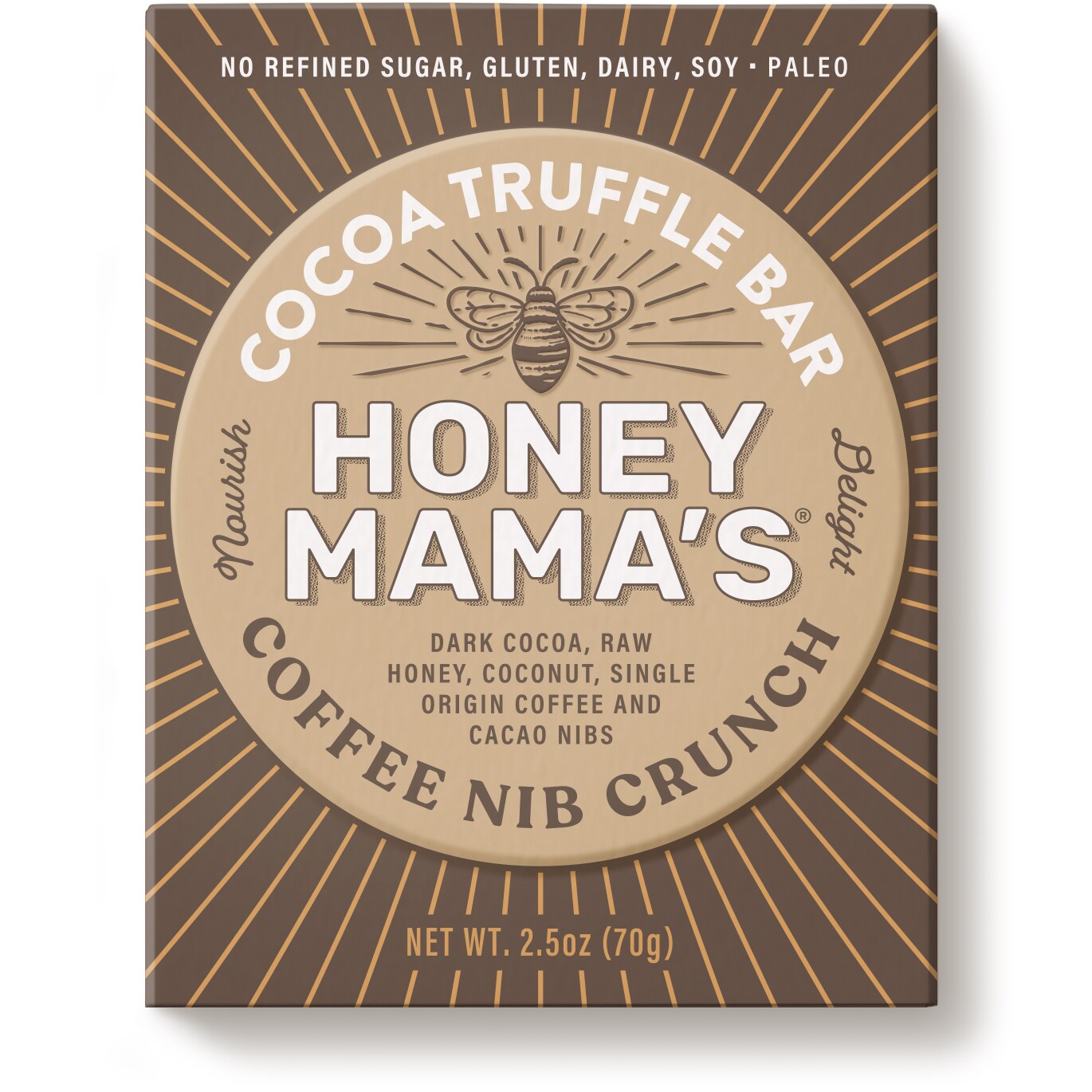 Honey Mama's Cocoa Truffle Bar, Coffee Nib Crunch