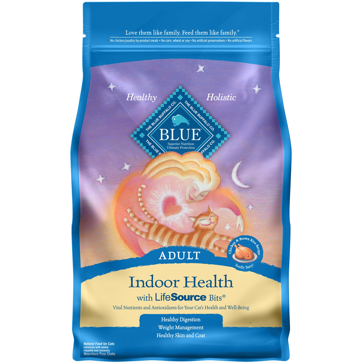 Blue Buffalo Indoor Health Natural Adult Dry Cat Food, Chicken & Brown Rice