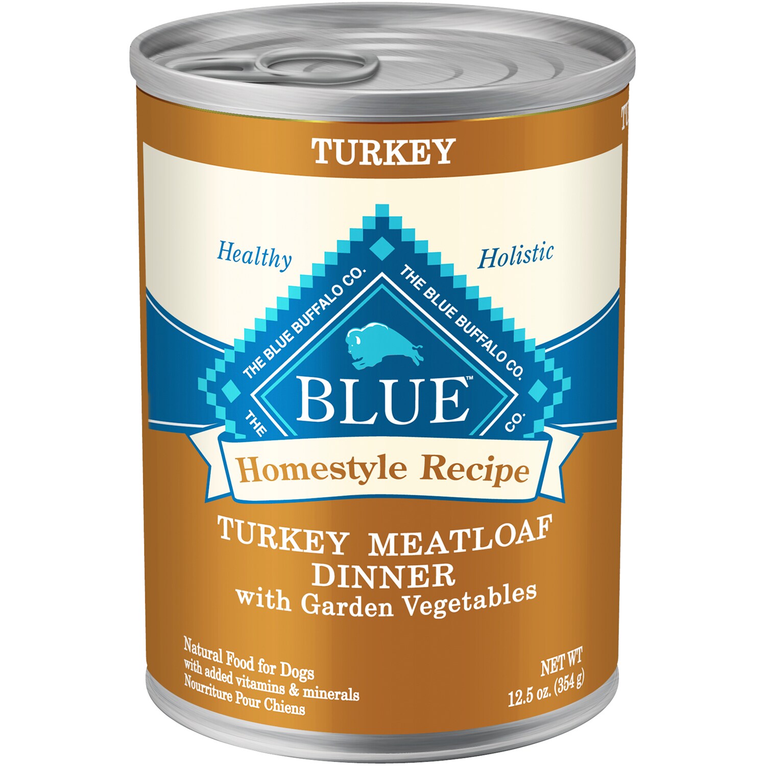 Blue Buffalo Homestyle Recipe Natural Adult Wet Dog Food, Turkey Meatloaf